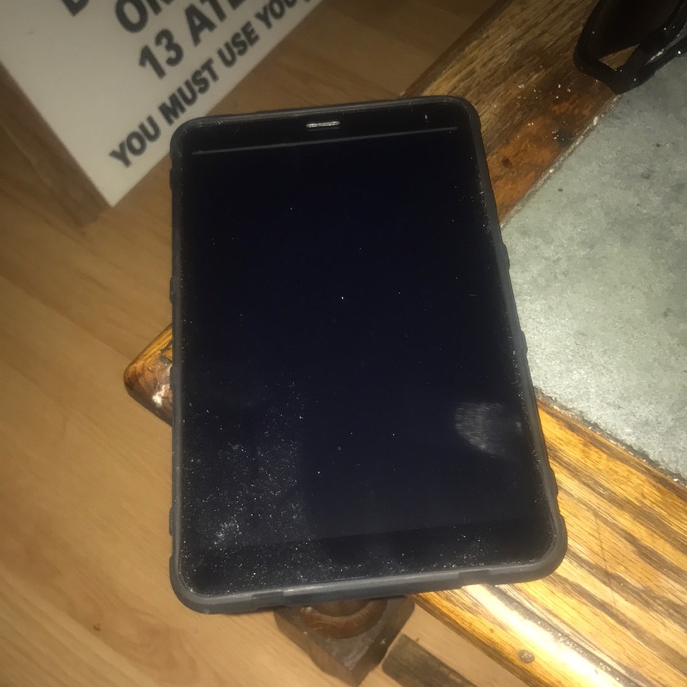 Max west tablet. Used for 1 hour. Comes with hard outer case